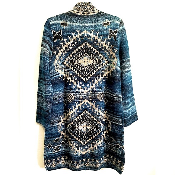J. Jill Aztec Stitch Buttoned Front Cardigan - Picture 2 of 5